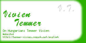 vivien temmer business card